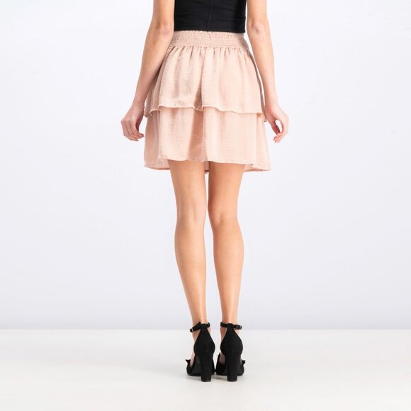 NWT - Beltaine Tiered Ruffle Skirt in Blush - Picture 4 of 12